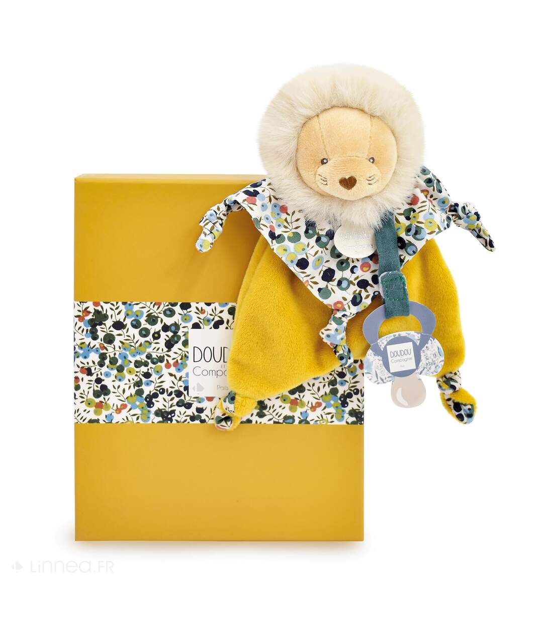 Doudou sucette polyester collection BOH'AIME Lion-3