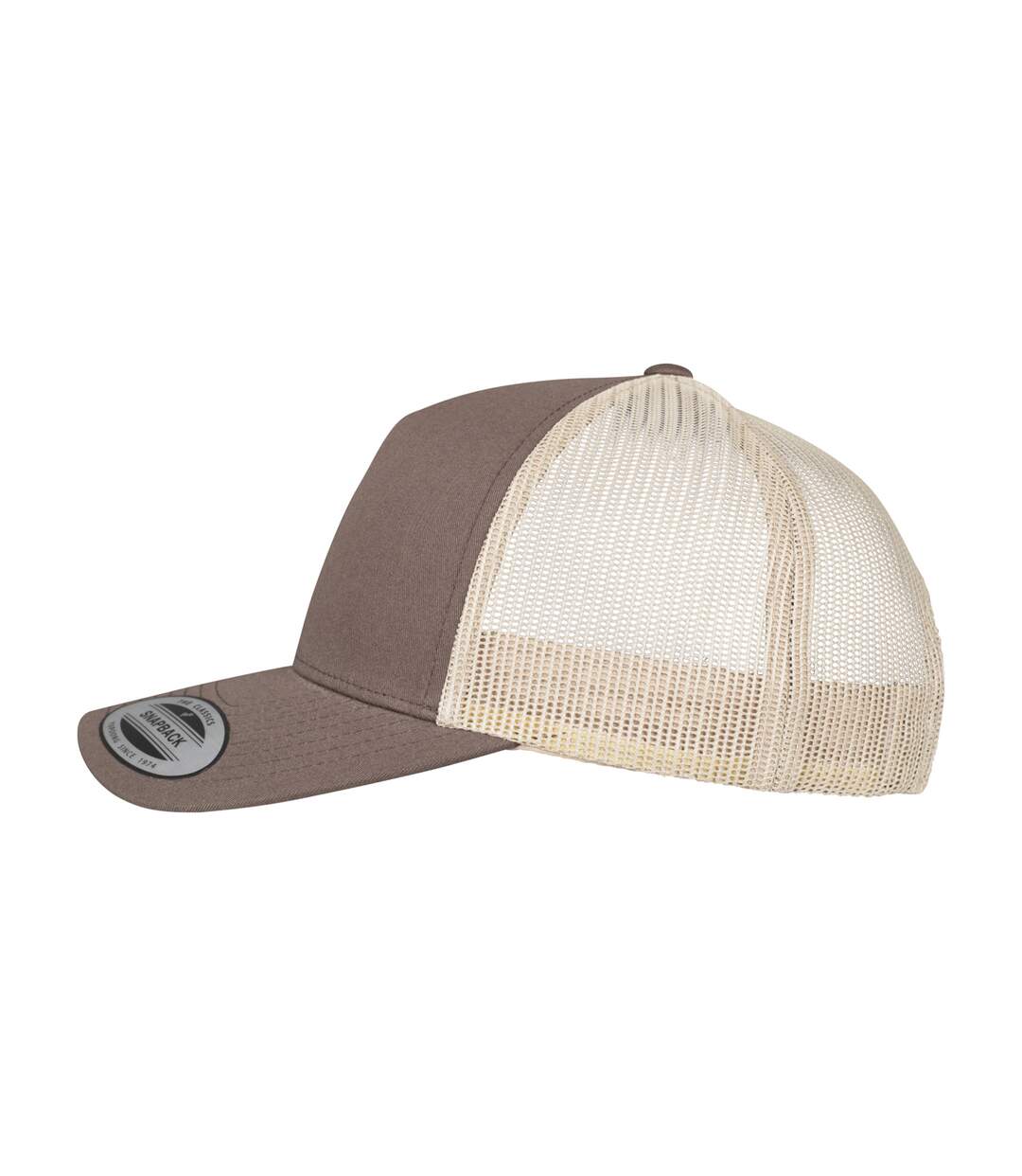 Casquette trucker adulte marron / kaki Flexfit-3