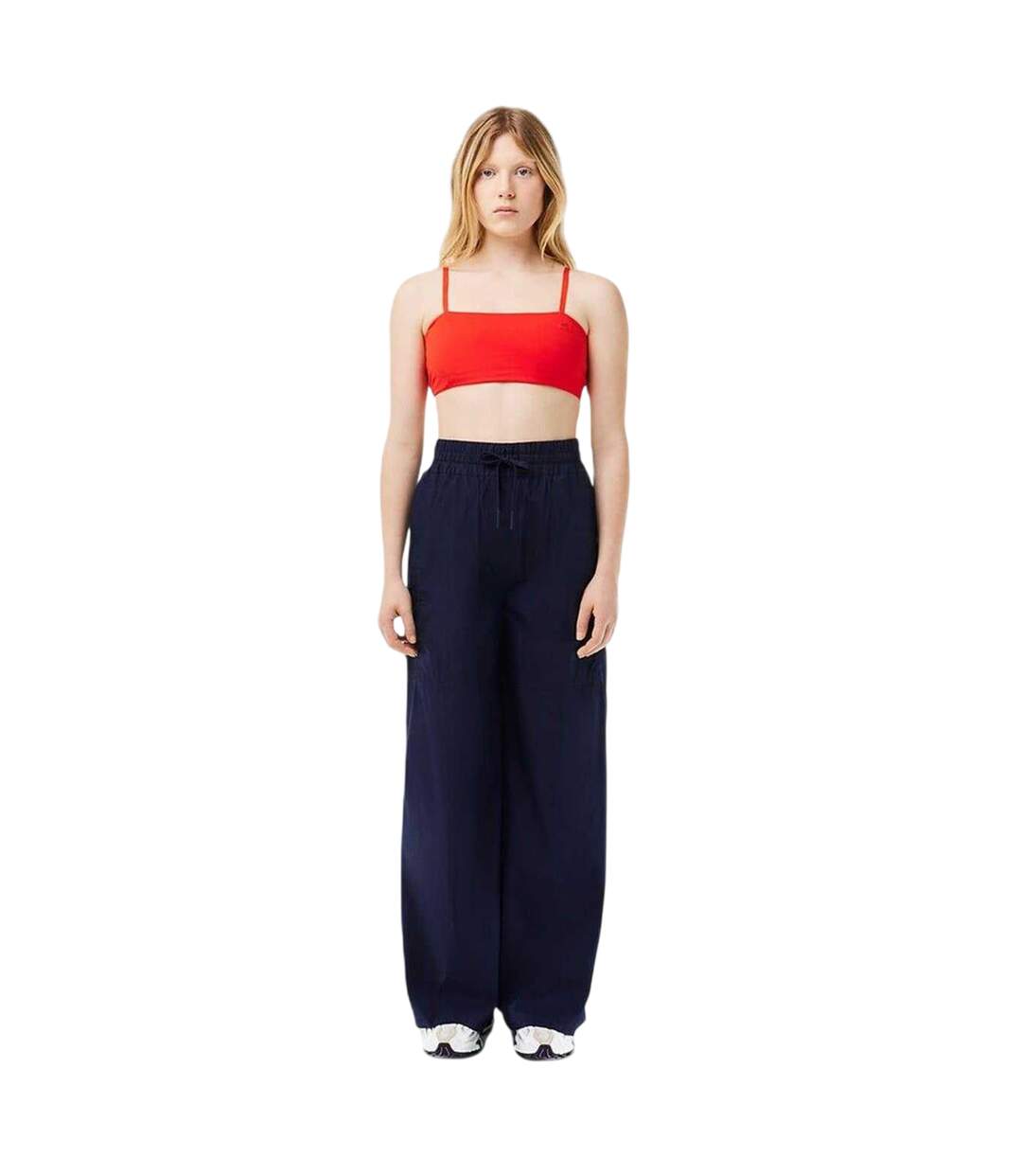 Pantalon Femme Bleu Marine Foncé Lacoste-1