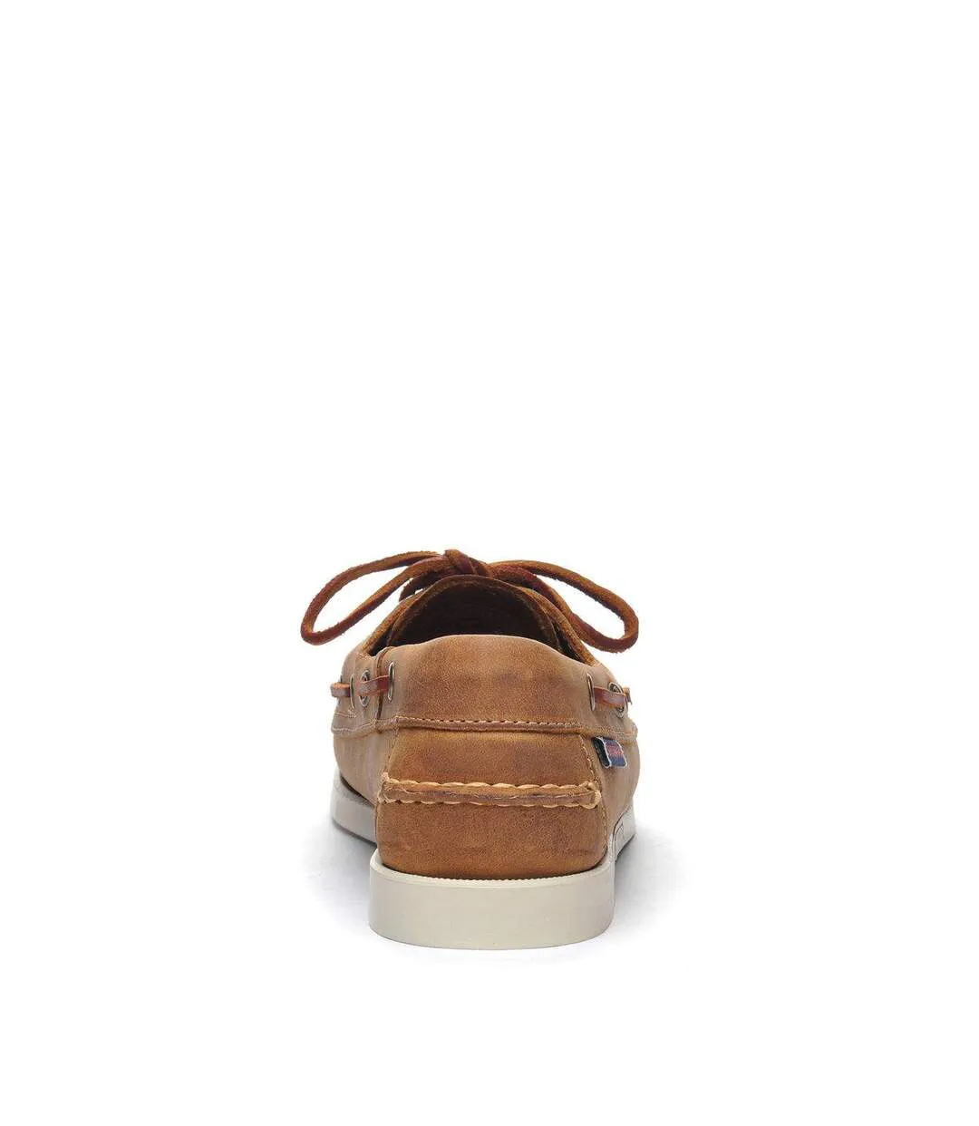 Womens/ladies Portland Flesh Out Leather Boat Shoes Brown Tan Sebago-4