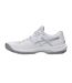Womens/ladies Game Tennis Shoes White Silver Asics-3