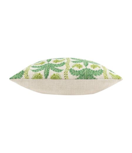 Patera palm print cushion cover 43cm x 43cm green/yellow Wylder