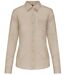 Chemise popeline manches longues - Femme - K549 - beige-2