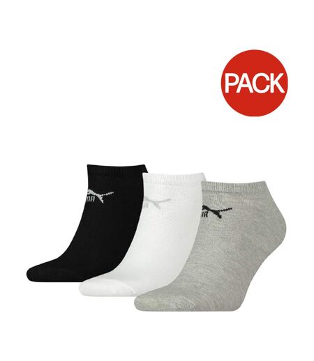 Socquettes adulte gris / noir / blanc Puma