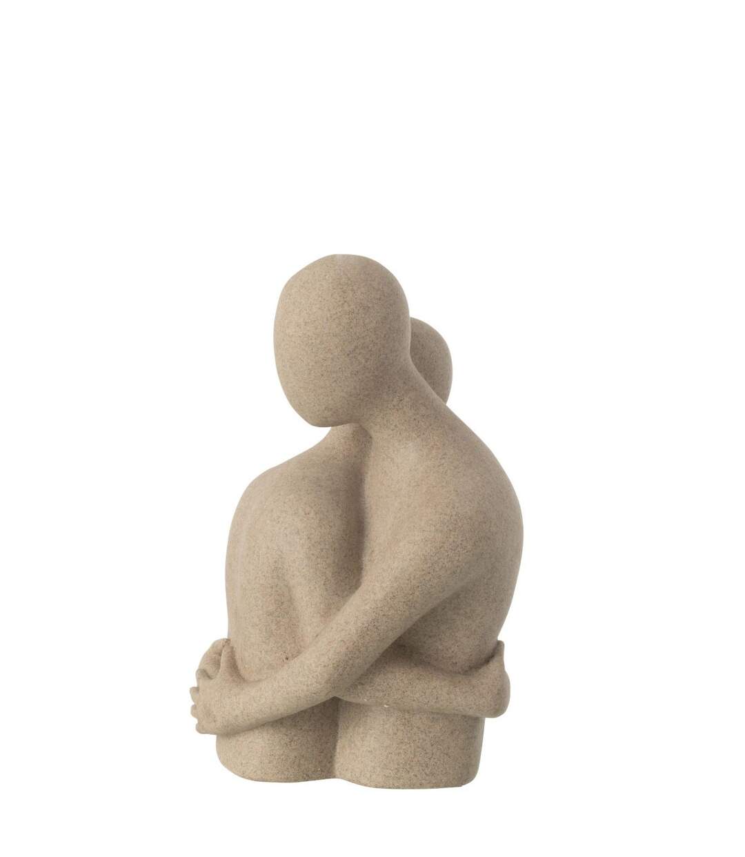 Buste Couple Câlin en Résine Shawn 38cm Beige-2