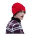 Bonnet À Revers Recyclé Original Rouge Beechfield-1