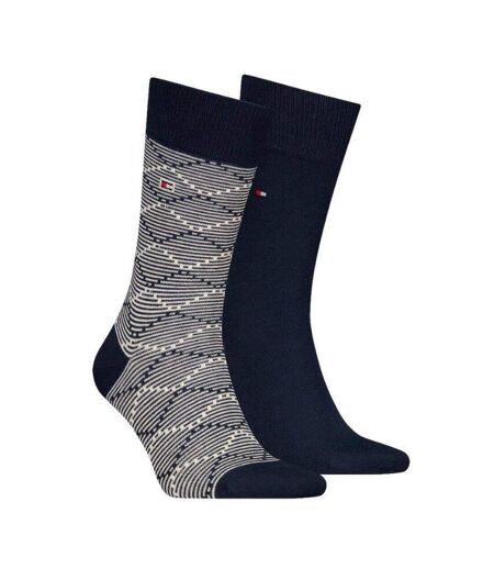 Chaussettes Motif/style À Motifs Homme Bleu Marine Bleu Blanc Tommy Hilfiger