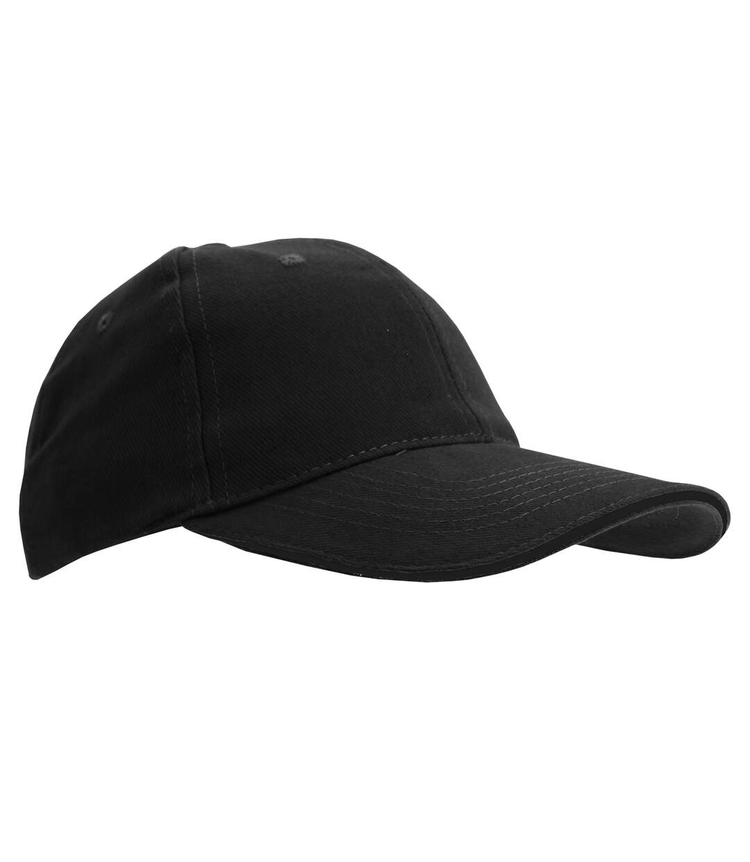 Casquette de baseball buffalo unisexe noir SOLS-1