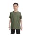 Youth Unisex Heavy Cotton T-shirt Military Green Gildan-3