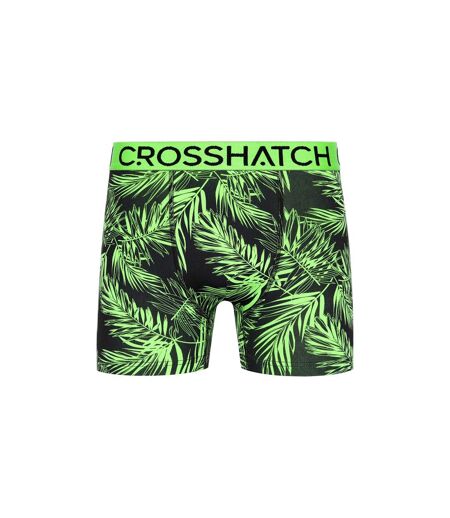 Pack of 3  Mens grimsby boxer shorts  green/gray/black Crosshatch