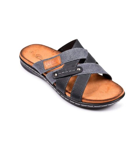 OZABI Sandales homme sangles croisées confort mémoire de forme