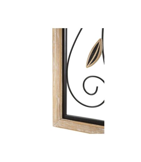 Décoration Murale Encadrée Koman 60cm Naturel & Noir