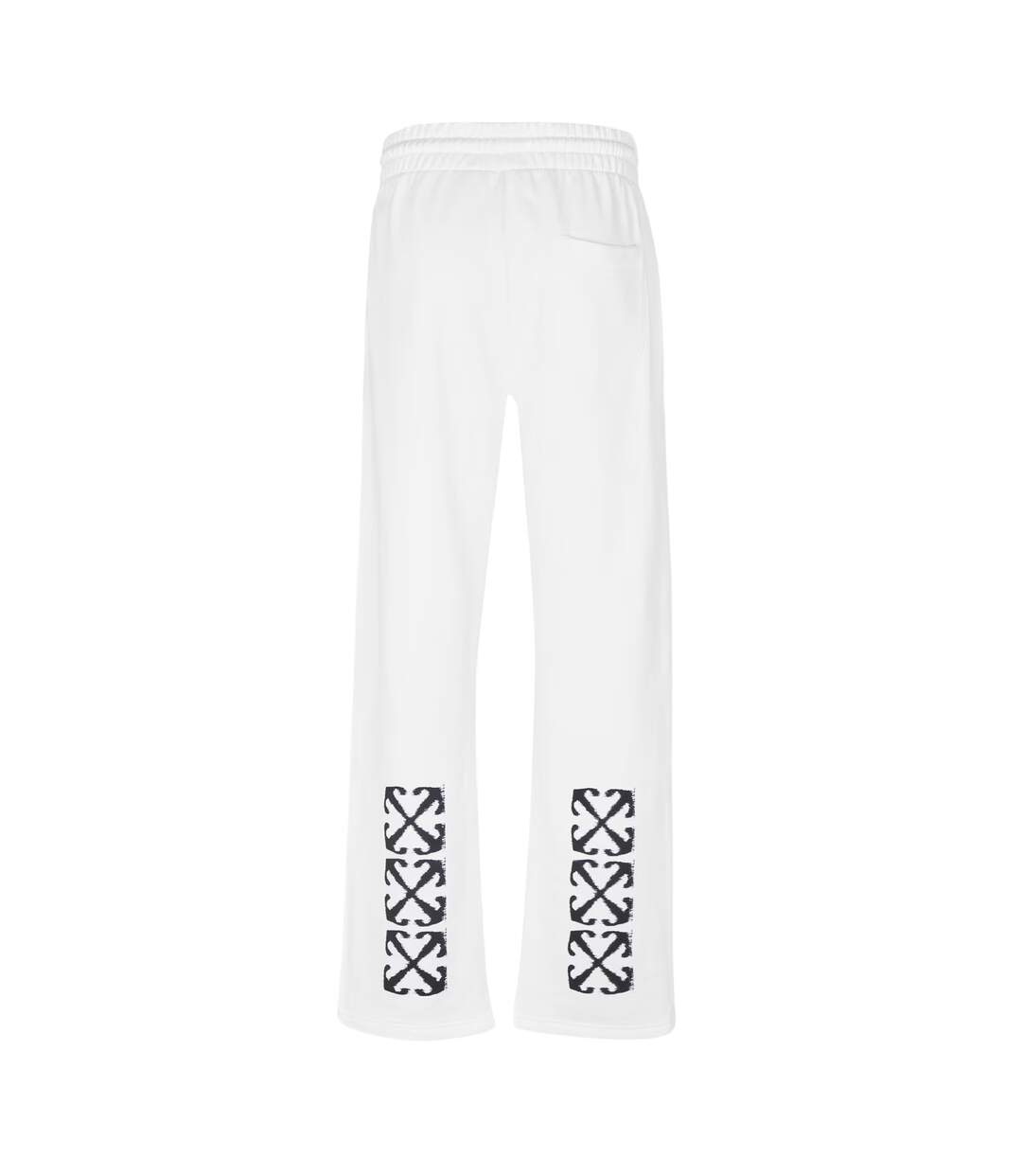 Mens Arrow Logo Straight Sweatpants White Black Off-White-2
