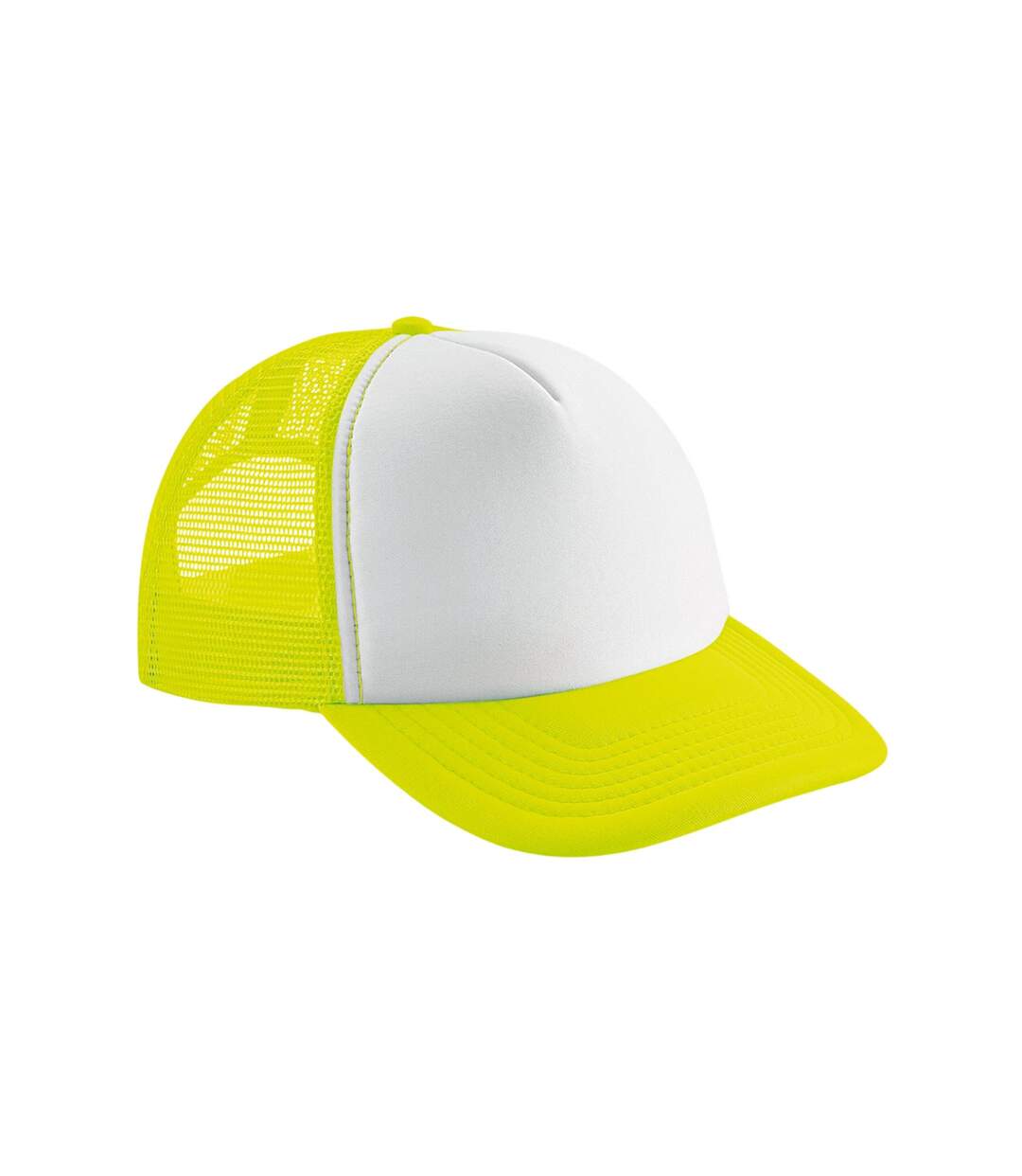 Casquette trucker jaune fluo / blanc Beechfield-1