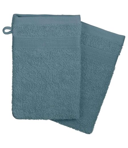 Lot de 2 Gants de Toilette Confort 15x21cm Orage