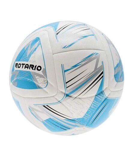 Ballon de foot rotario fifa taille 5 blanc / cyan / noir / argenté Precision