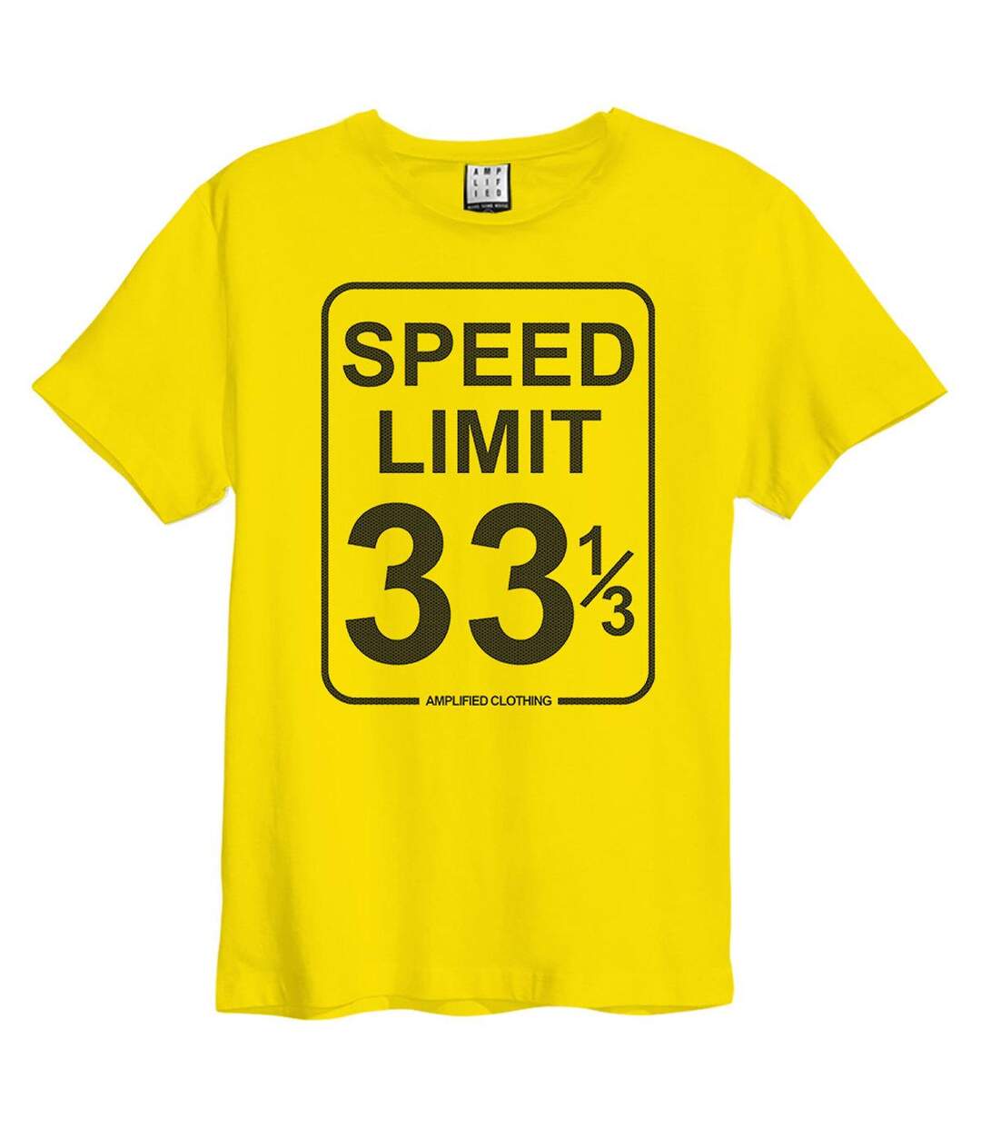 T-shirt speed limit adulte jaune vif Amplified