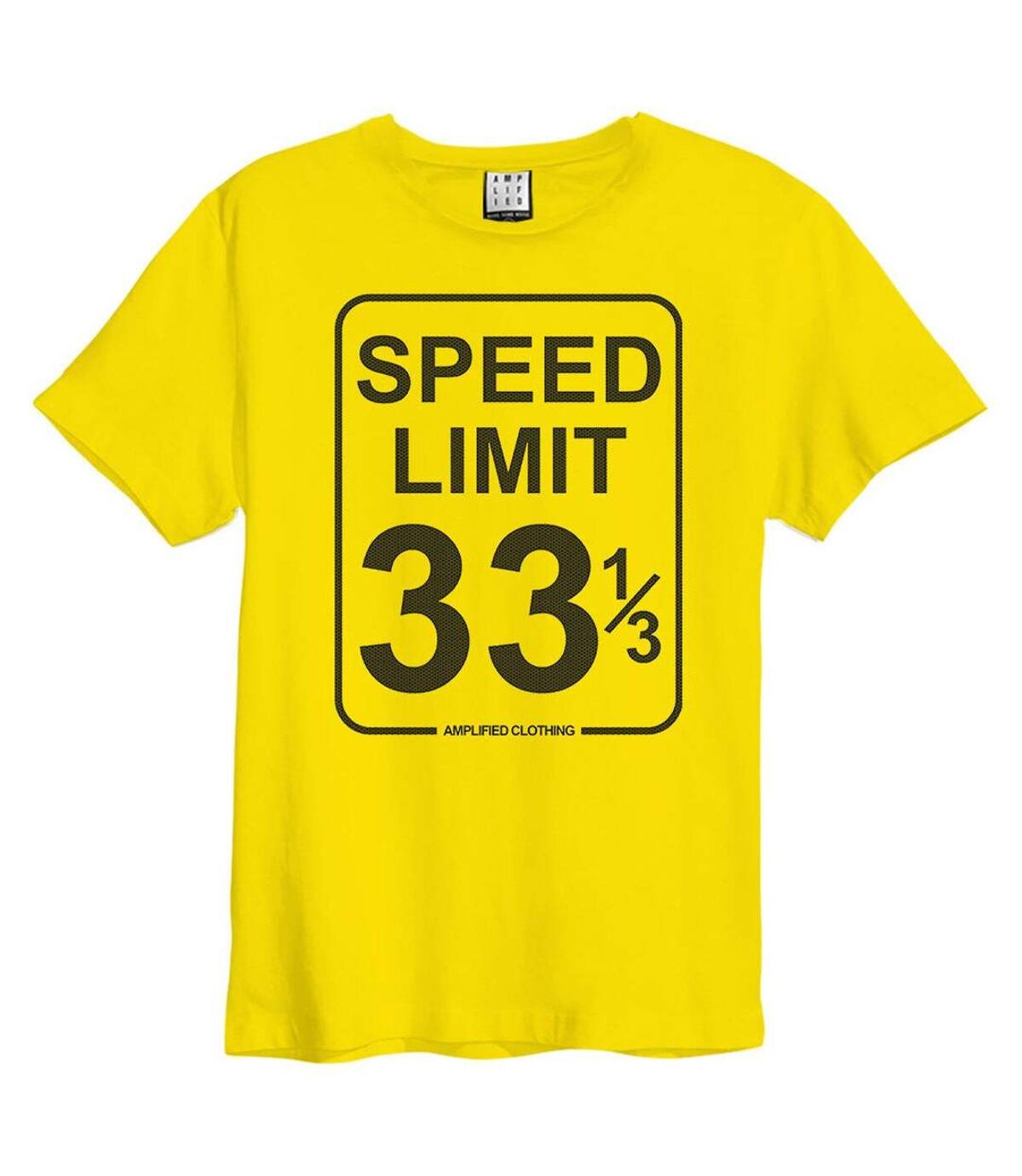 Amplified - T-shirt SPEED LIMIT - Adulte (Jaune vif) - UTGD652