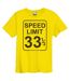 Amplified - T-shirt SPEED LIMIT - Adulte (Jaune vif) - UTGD652