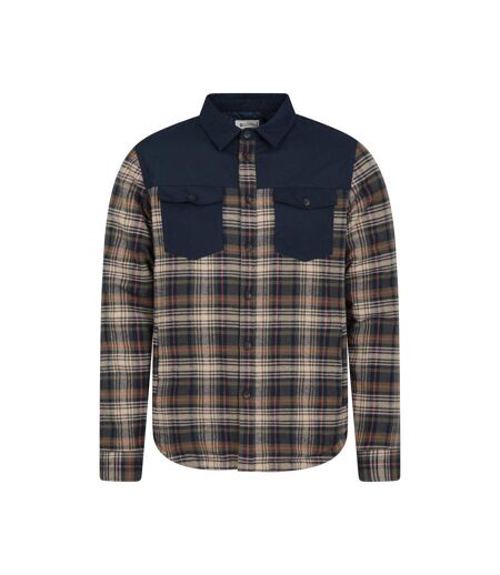 Mountain Warehouse Mens Flannel Padded Shirt Jacket (Green) - UTMW1860