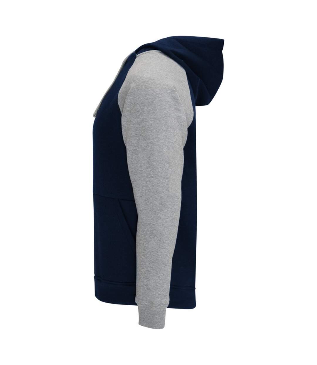Sweat À Capuche Badet Adulte Bleu Marine Gris Chiné Roly-3