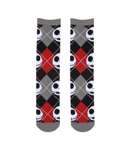 Chaussettes adulte noir / rouge / gris Nightmare Before Christmas