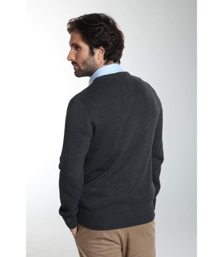 Pull col v  en coton LUCKY