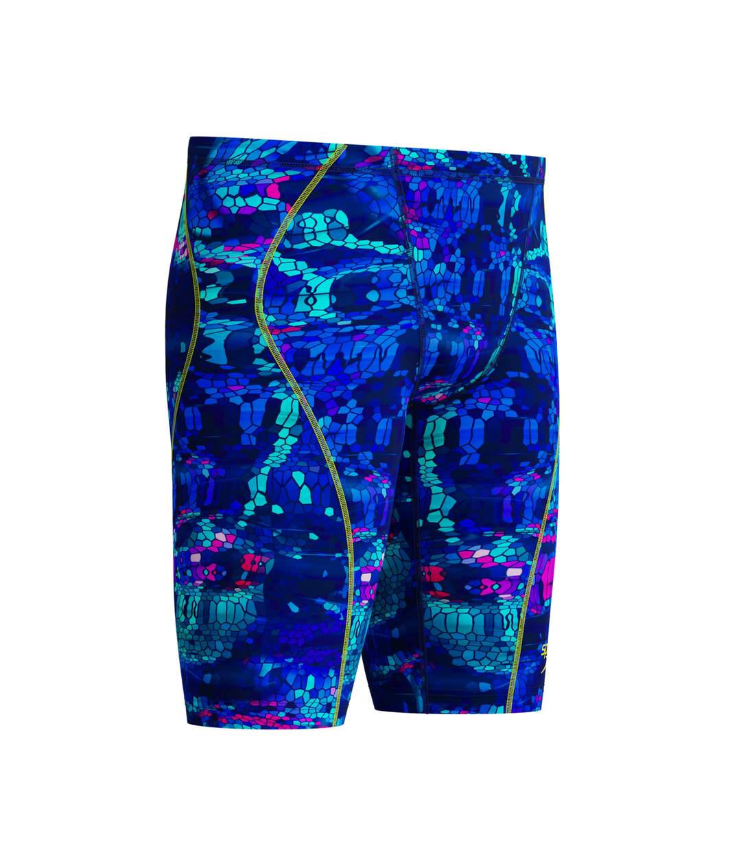 Mens Fastskin Hyperspark Mosaic Jammer Shorts Blue Pink Speedo-3