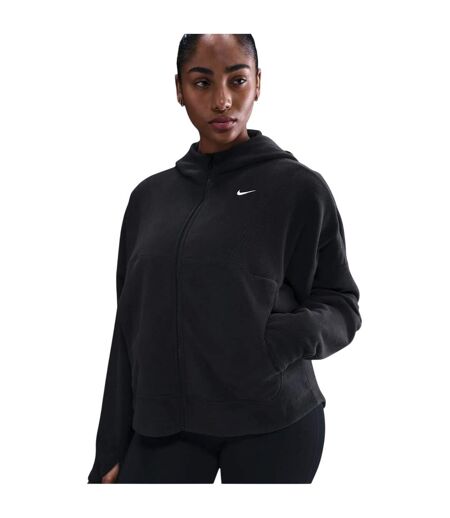 Womens/ladies Relaxed Fit Hooded Jacket Black Nike