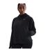 Womens/ladies Relaxed Fit Hooded Jacket Black Nike-2