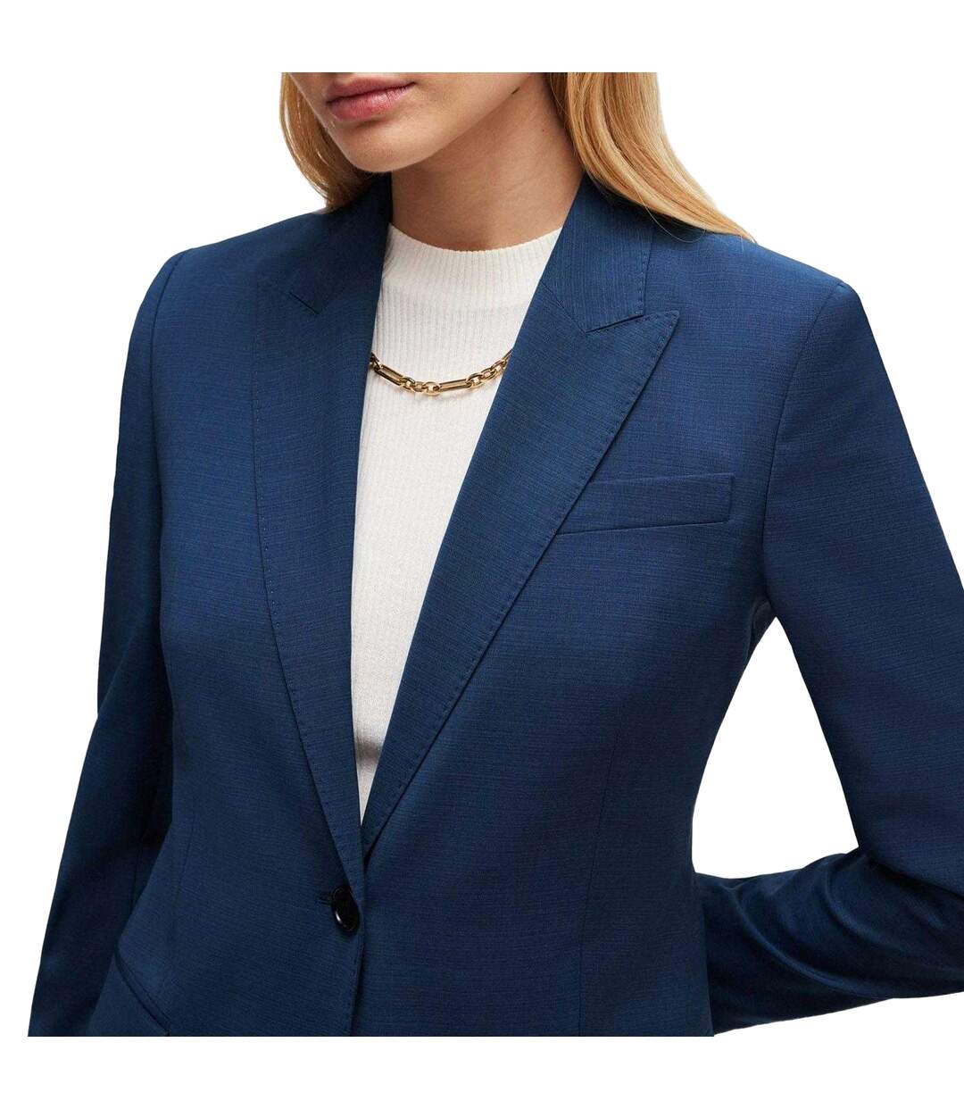 Womens/ladies Jacketa2 Regular Jacket Blue Boss-4