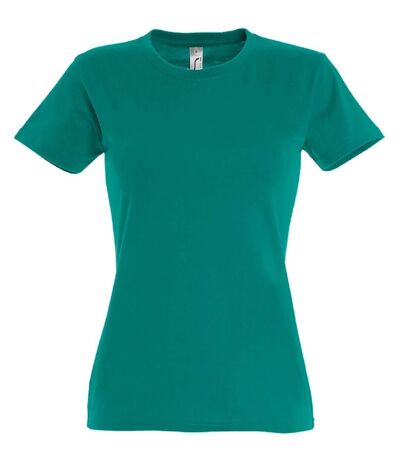 T-shirt manches courtes - Femme - 11502 - vert émeraude