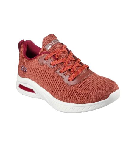 Womens/ladies bobs squad air sweet encounter trainers rust Skechers