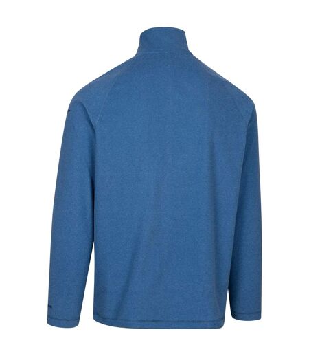 Mens keynote anti pilling 1/4 zip fleece top harbour blue Trespass