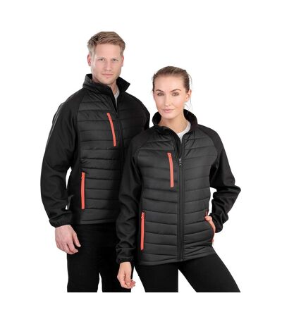Doudoune Softshell Compass Homme Noir Orange Result