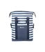 Contrast striped beach cool bag one size navy Mountain Warehouse-4