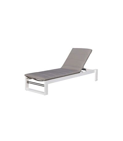 Bain de Soleil St Tropez 196cm Blanc & Taupe