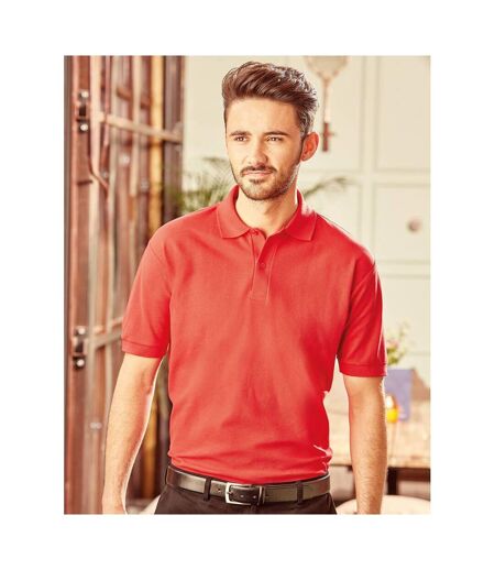 Polo À Manches Courtes Homme Rouge Russell