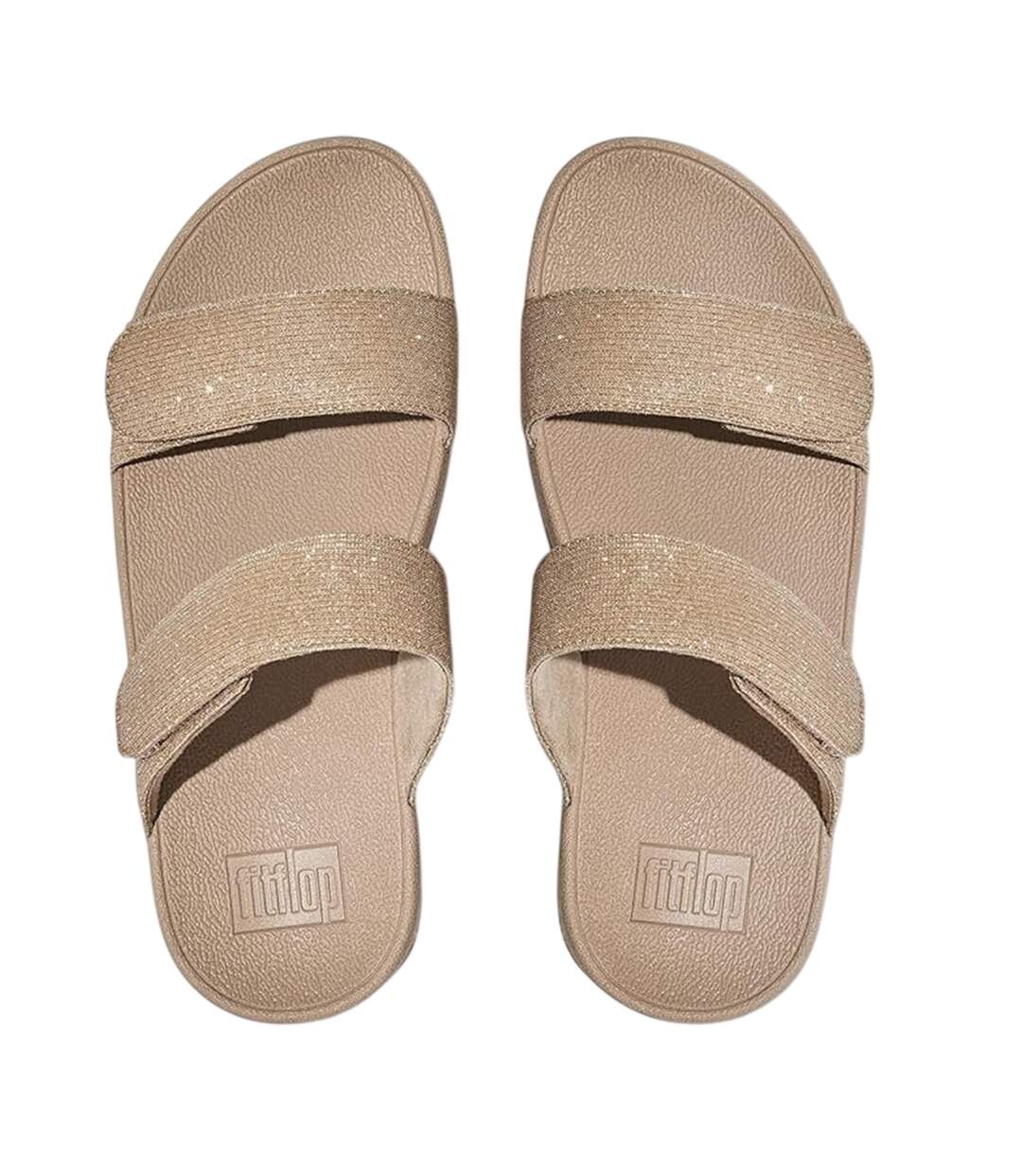 Claquettes Lulu Shimmerlux Femme Marron Pâle Beige FitFlop-2