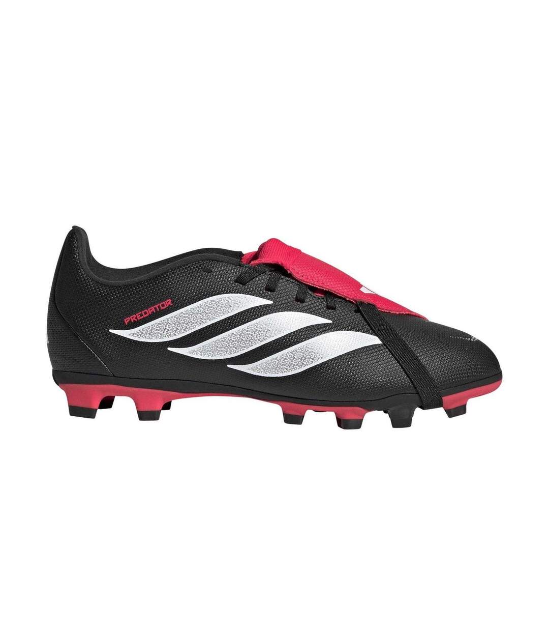 Chaussures De Foot Pour Terrain Ferme Motif/style Se Rabat Sur L´avant Predator Club Femme Noir Rouge Adidas-4