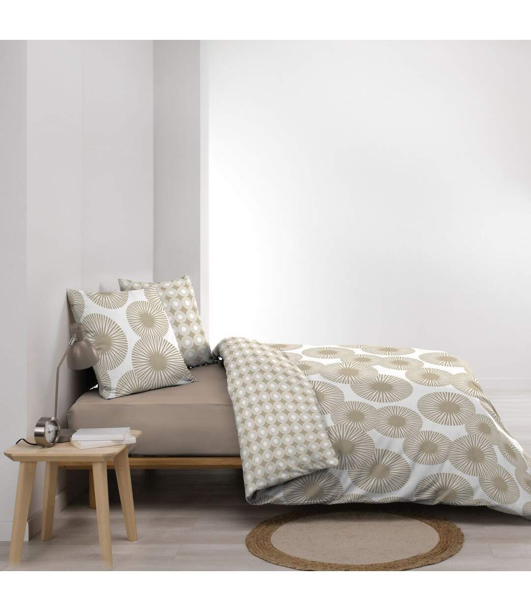 Parure de Lit 3 Pièces Nebulla 260x240cm Beige-3