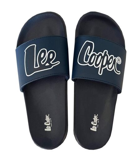 Claquettes Motif/style Logo Homme Bleu Marine Lee Cooper