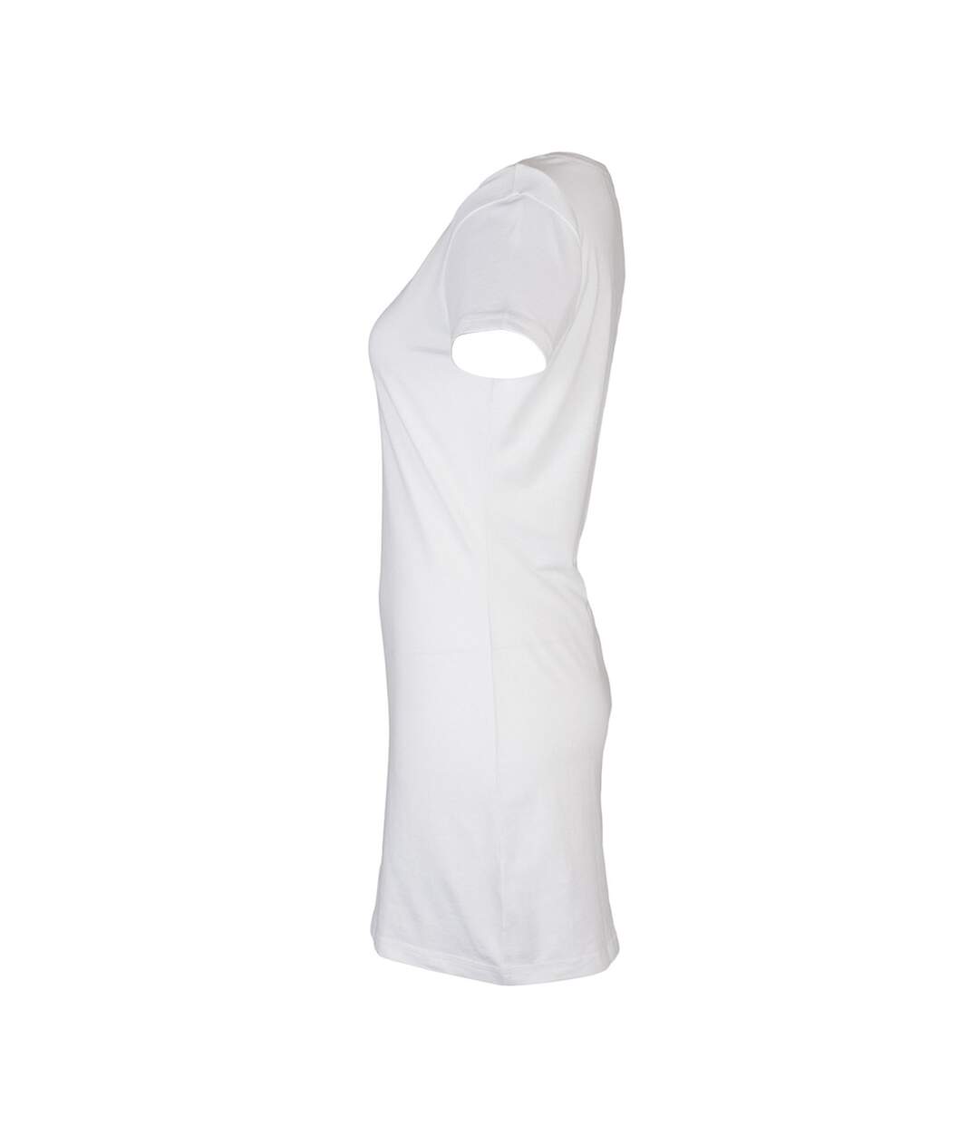 Robe t-shirt femme blanc Skinni Fit-3