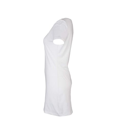 Robe t-shirt femme blanc Skinni Fit