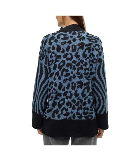 Pull noir/bleu femme vero moda mars - l