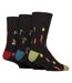6 Pairs Soft Top Non Elastic Diabetic Socks For Men-3