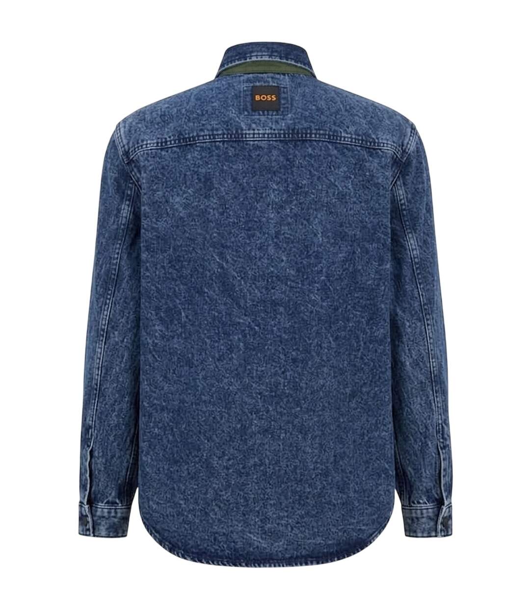 Veste En Jean Homme Bleu Marine Boss-2