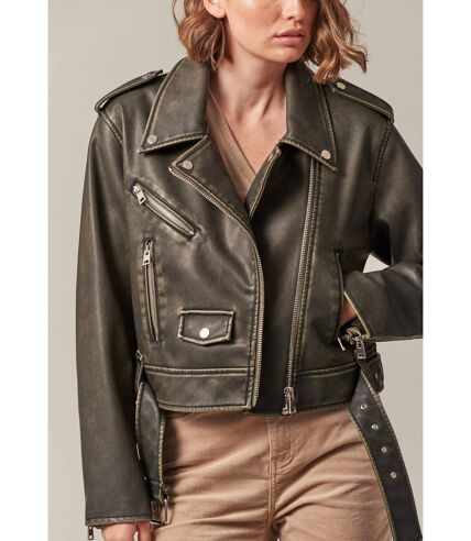 Blouson perfecto femme en simili cuir DESTY