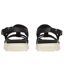 Womens/ladies Leather Ankle Strap Flat Sandals Black Merrell-2