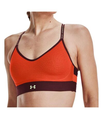 Brassière Orange Femme Under Armour Infinity Low - M